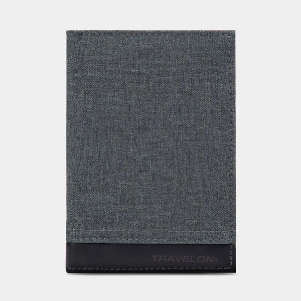 Funda para Pasaporte Travelon RFID Slate Canvas